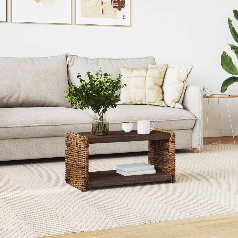 Stolik kawowy Naturalny 70 x 35 x 35 cm Lite drewno mahoniowe