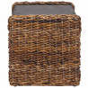 Stolik kawowy Naturalny 70 x 35 x 35 cm Lite drewno mahoniowe