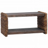 Stolik kawowy Naturalny 70 x 35 x 35 cm Lite drewno mahoniowe