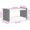 Stolik kawowy Naturalny 70 x 35 x 35 cm Lite drewno mahoniowe