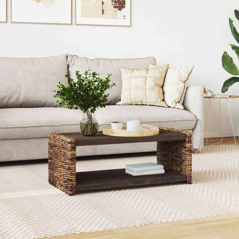 Stolik kawowy Naturalny 90 x 45 x 35 cm Lite drewno mahoniowe