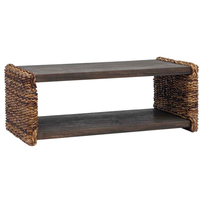 Stolik kawowy Naturalny 90 x 45 x 35 cm Lite drewno mahoniowe