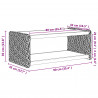 Stolik kawowy Naturalny 90 x 45 x 35 cm Lite drewno mahoniowe