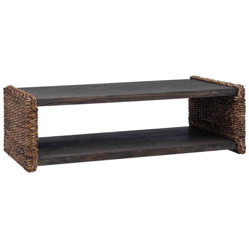Stolik kawowy Naturalny 110 x 55 x 35 cm Lite drewno mahoniowe