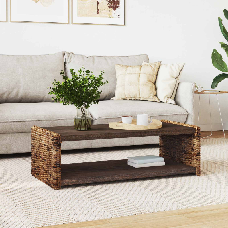 Stolik kawowy Naturalny 110 x 55 x 35 cm Lite drewno mahoniowe