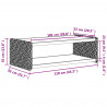 Stolik kawowy Naturalny 110 x 55 x 35 cm Lite drewno mahoniowe