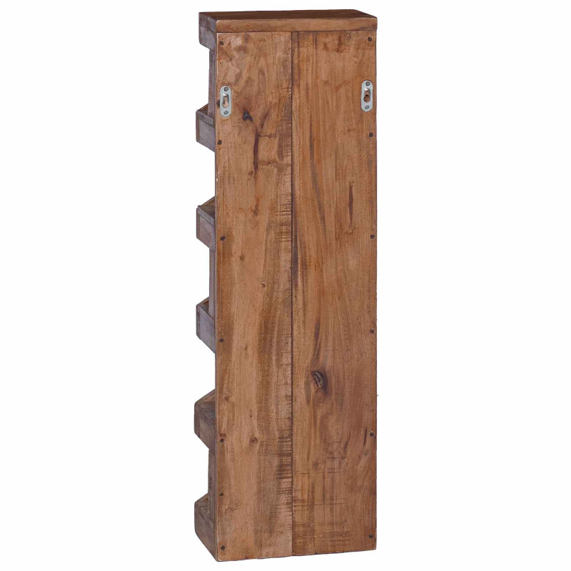 Regał na wino Naturalny 24 x 14 x 80 cm Lite drewno mahoniowe