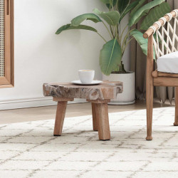 Stolik nocny Brązowy 40 x 40 x 25 cm Lite Drewno Recyklingowe