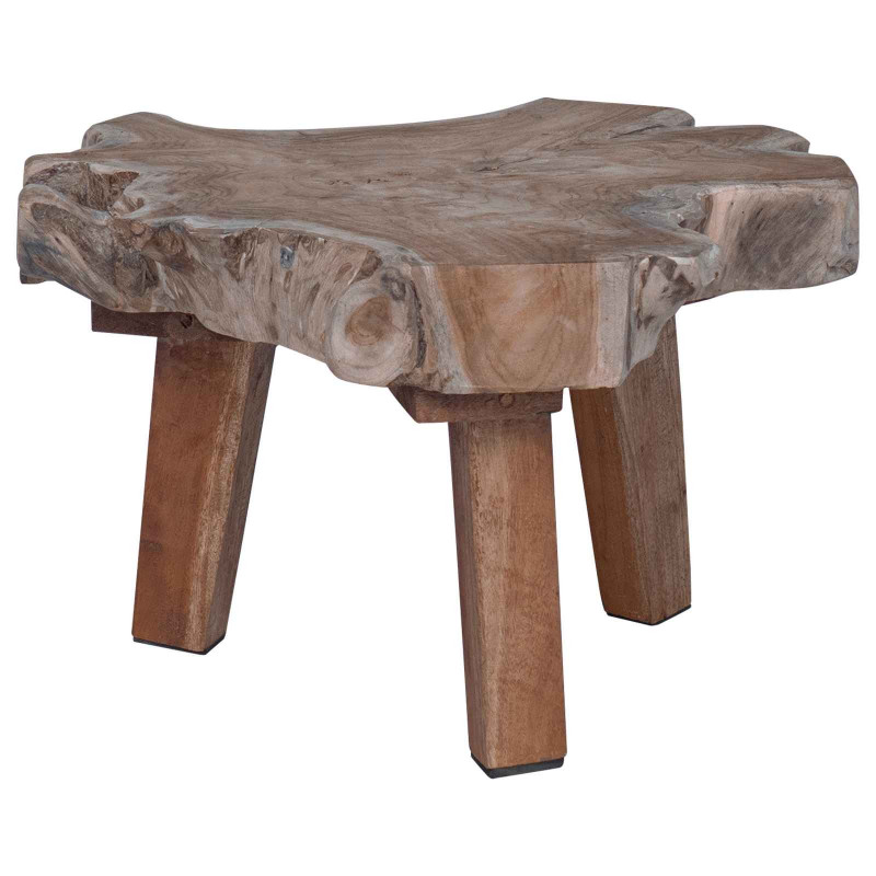 Stolik nocny Brązowy 40 x 40 x 25 cm Lite Drewno Recyklingowe