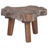 Stolik nocny Brązowy 40 x 40 x 25 cm Lite Drewno Recyklingowe