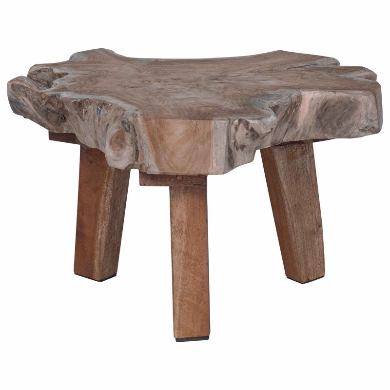 Stolik nocny Brązowy 40 x 40 x 25 cm Lite Drewno Recyklingowe