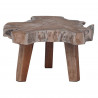 Stolik nocny Brązowy 40 x 40 x 25 cm Lite Drewno Recyklingowe