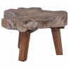 Stolik nocny Brązowy 40 x 40 x 25 cm Lite Drewno Recyklingowe