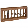 Hak na płaszcze Naturalny 50 x 10 x 25 cm Lite drewno mahoniowe