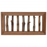 Hak na płaszcze Naturalny 50 x 10 x 25 cm Lite drewno mahoniowe