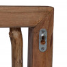 Hak na płaszcze Naturalny 50 x 10 x 25 cm Lite drewno mahoniowe
