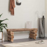 ławka Naturalny 110 x 30 x 34 cm Lite drewno teakowe