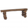 ławka Naturalny 110 x 30 x 34 cm Lite drewno teakowe