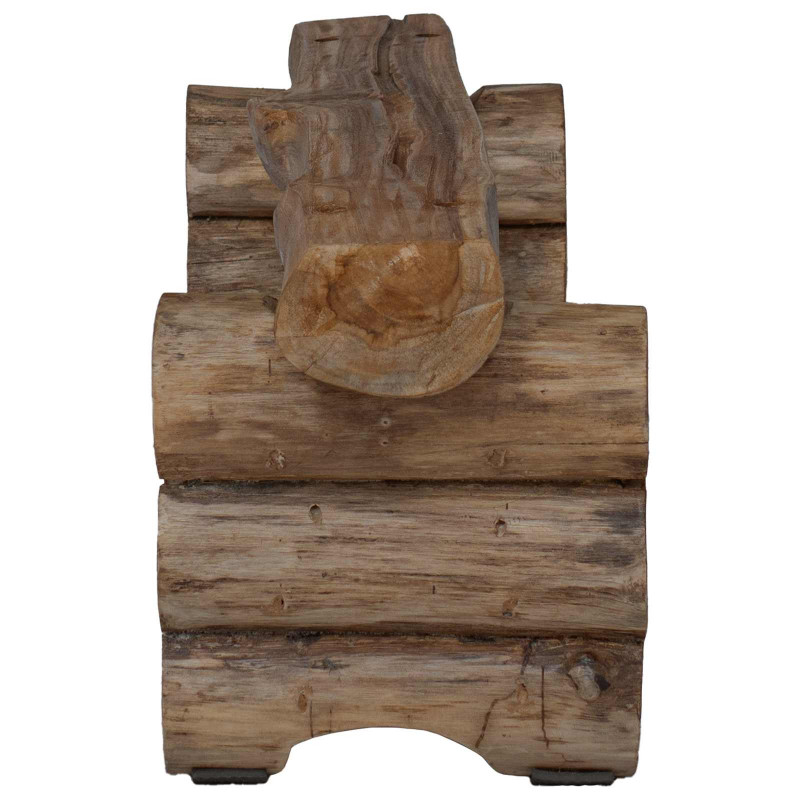 ławka Naturalny 110 x 30 x 34 cm Lite drewno teakowe