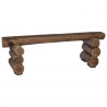 ławka Naturalny 110 x 30 x 34 cm Lite drewno teakowe