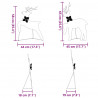 LED Renifery 2 pcs Zimna Biała tkanina