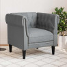 Sofa Jasnoszary 78,5 x 74,5 x 74,5 cm Poliester