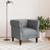 Sofa Jasnoszary 78,5 x 74,5 x 74,5 cm Poliester