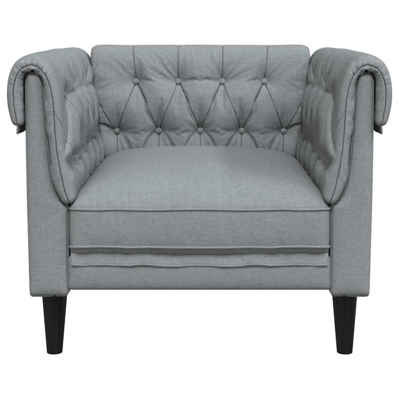 Sofa Jasnoszary 78,5 x 74,5 x 74,5 cm Poliester
