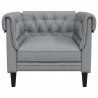 Sofa Jasnoszary 78,5 x 74,5 x 74,5 cm Poliester