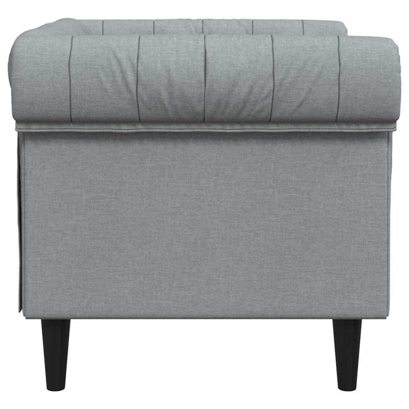 Sofa Jasnoszary 78,5 x 74,5 x 74,5 cm Poliester