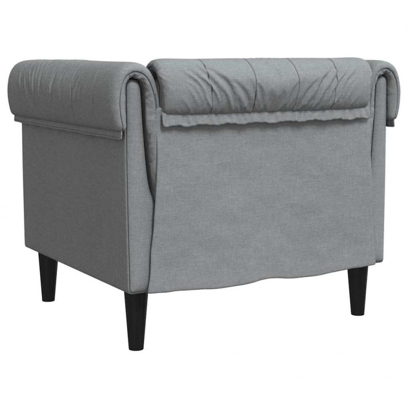 Sofa Jasnoszary 78,5 x 74,5 x 74,5 cm Poliester