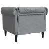 Sofa Jasnoszary 78,5 x 74,5 x 74,5 cm Poliester