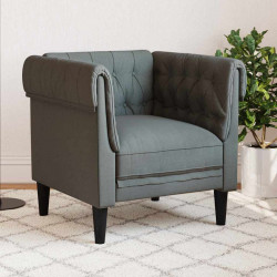Sofa Ciemnoszary 78,5 x 74,5 x 74,5 cm Poliester