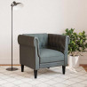 Sofa Ciemnoszary 78,5 x 74,5 x 74,5 cm Poliester