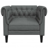 Sofa Ciemnoszary 78,5 x 74,5 x 74,5 cm Poliester