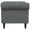 Sofa Ciemnoszary 78,5 x 74,5 x 74,5 cm Poliester