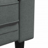 Sofa Ciemnoszary 78,5 x 74,5 x 74,5 cm Poliester