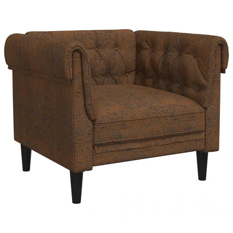 Sofa Brązowy 78,5 x 74,5 x 74,5 cm Poliester