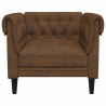Sofa Brązowy 78,5 x 74,5 x 74,5 cm Poliester