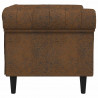 Sofa Brązowy 78,5 x 74,5 x 74,5 cm Poliester