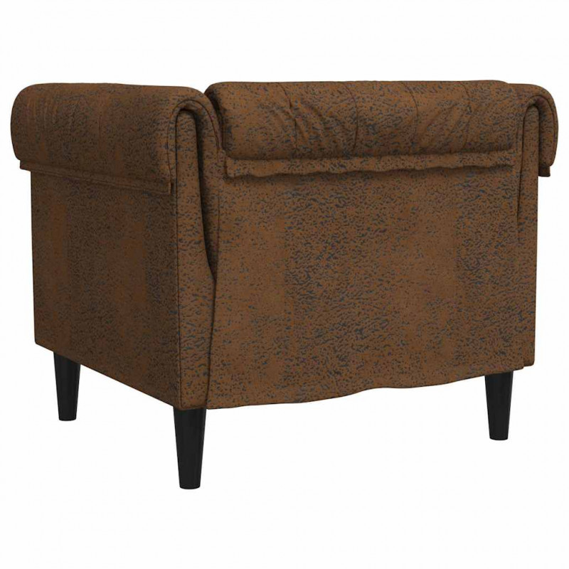 Sofa Brązowy 78,5 x 74,5 x 74,5 cm Poliester
