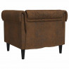 Sofa Brązowy 78,5 x 74,5 x 74,5 cm Poliester