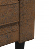 Sofa Brązowy 78,5 x 74,5 x 74,5 cm Poliester