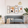 Sofa Jasnoszary 182,5 x 74,5 x 74,5 cm Poliester