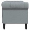 Sofa Jasnoszary 182,5 x 74,5 x 74,5 cm Poliester