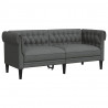 Sofa Ciemnoszary 182,5 x 74,5 x 74,5 cm Poliester