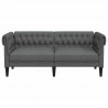 Sofa Ciemnoszary 182,5 x 74,5 x 74,5 cm Poliester