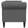 Sofa Ciemnoszary 182,5 x 74,5 x 74,5 cm Poliester