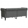 Sofa Ciemnoszary 182,5 x 74,5 x 74,5 cm Poliester