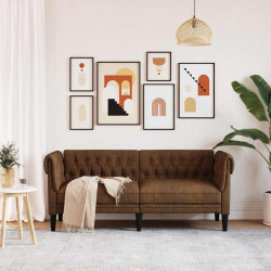 Sofa Brązowy 182,5 x 74,5 x 74,5 cm Poliester
